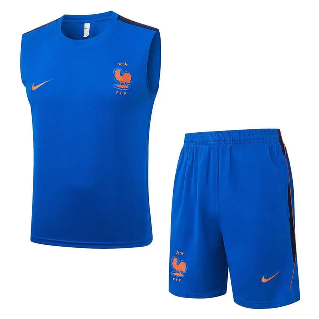 Ensemble Débardeur + Short France Bleu Clair 2026/2027