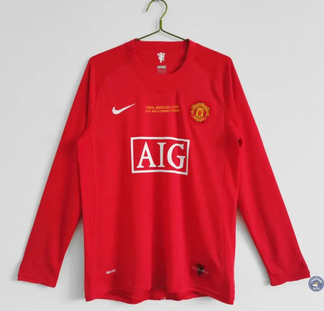 Maillot Manchester United 2007/08 Domicile à manches longues