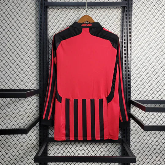 Maillot AC Milan Retro 2007 2008 Manche Longue