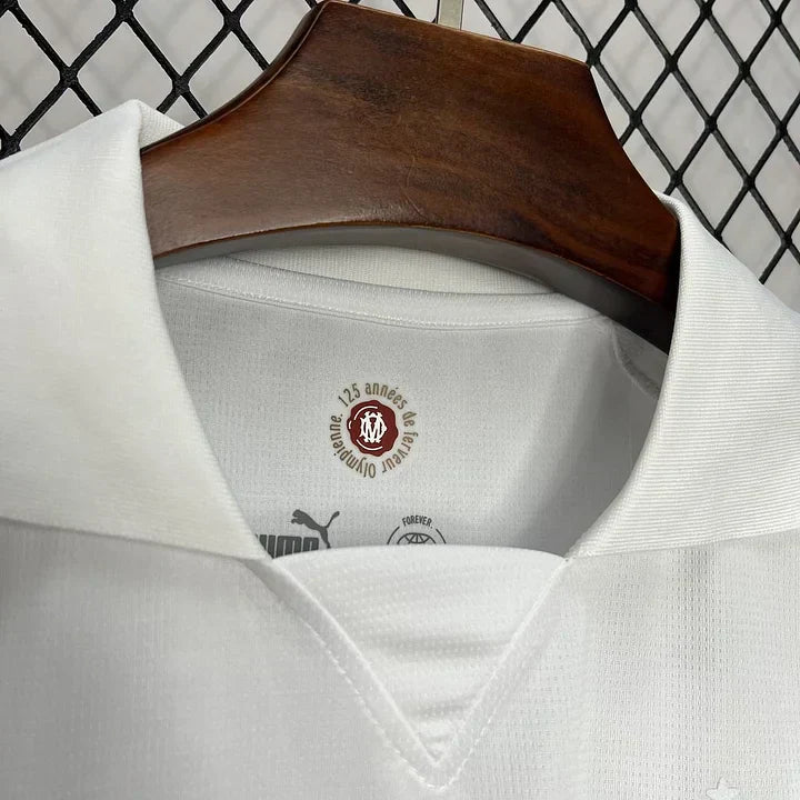 Maillot Olympique de Marseille foot 125 ans 2024 2025 OM blanc