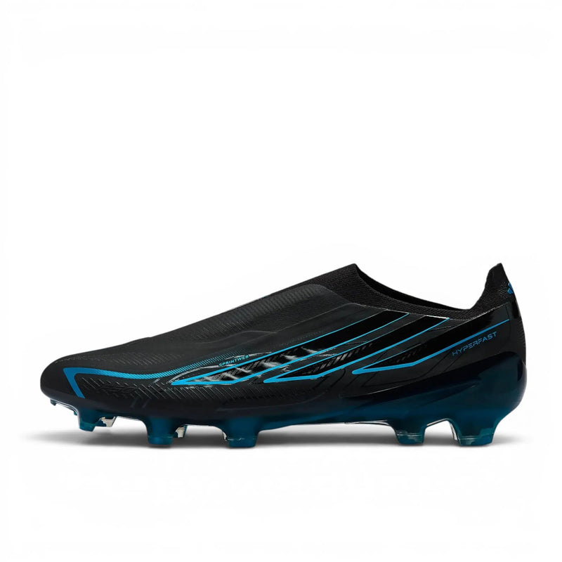 Adidas F50 Hyperfast Elite Laceless FG Immortal DNA - Noir/Lucid Ray Blue — visuel 3 sur 4