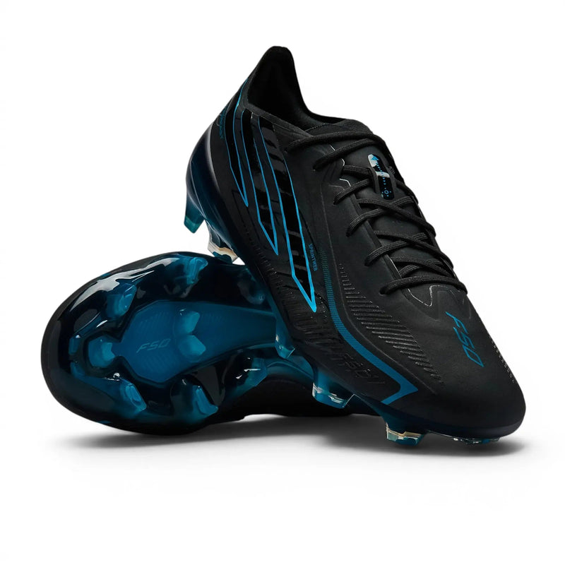 Adidas F50 Hyperfast Elite FG Immortal DNA - Noir/Lucid Ray Blue — visuel 2 sur 4
