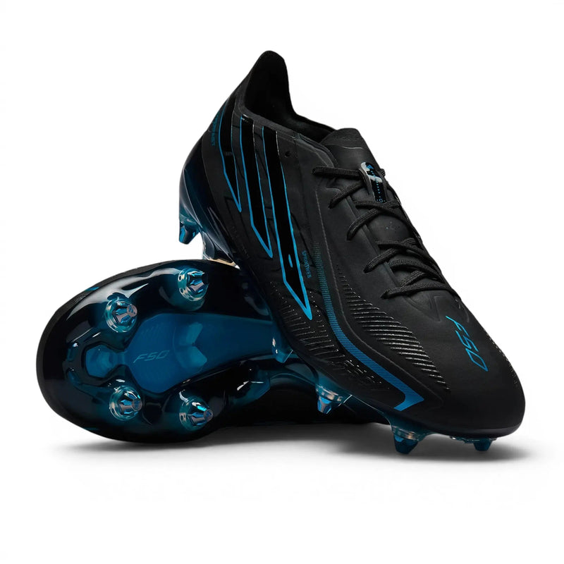 Adidas F50 Hyperfast Elite SG Immortal DNA - Noir/Lucid Ray Blue — visuel 2 sur 4