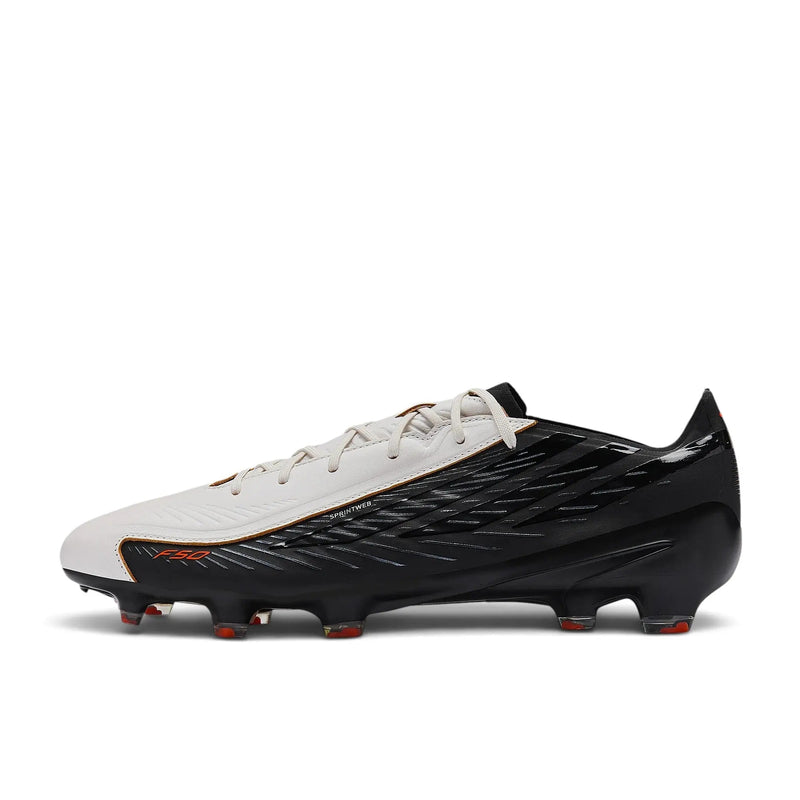 Adidas F50 Hyperfast Elite FG L-Tech - Argenté/Noir/Solar Orange — visuel 3 sur 4