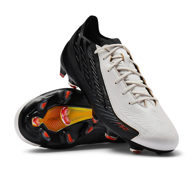 Adidas F50 Hyperfast Elite FG L-Tech - Argenté/Noir/Solar Orange — visuel 2 sur 4