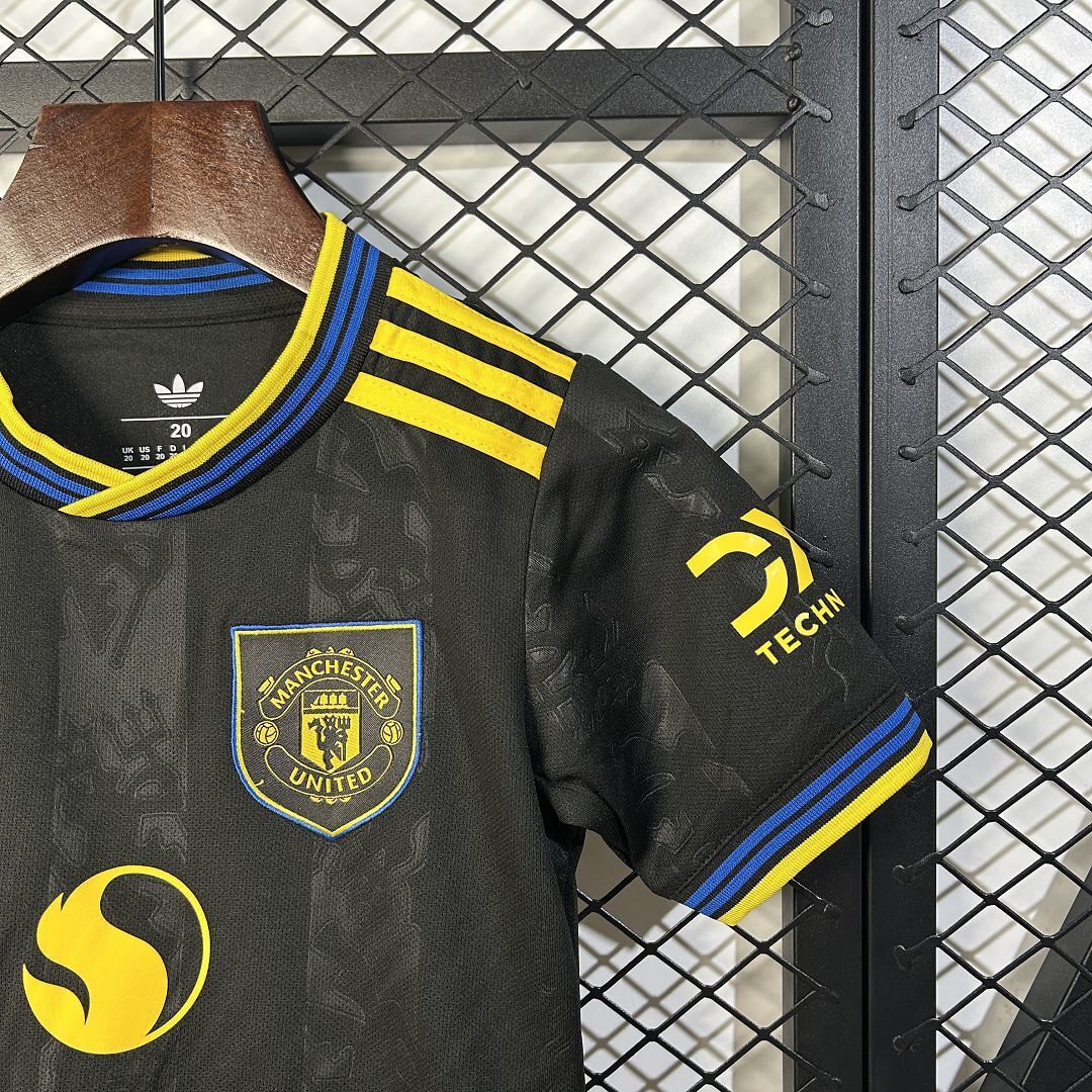Manchester United 25/26 Third Kids Kit – Ensemble Jeune Foot
