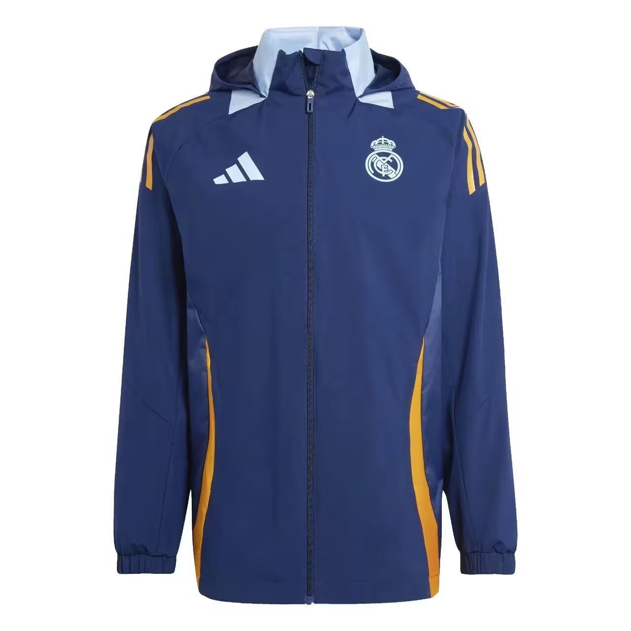 25-26 Real Madrid Navy Blue Windbreaker Jacket