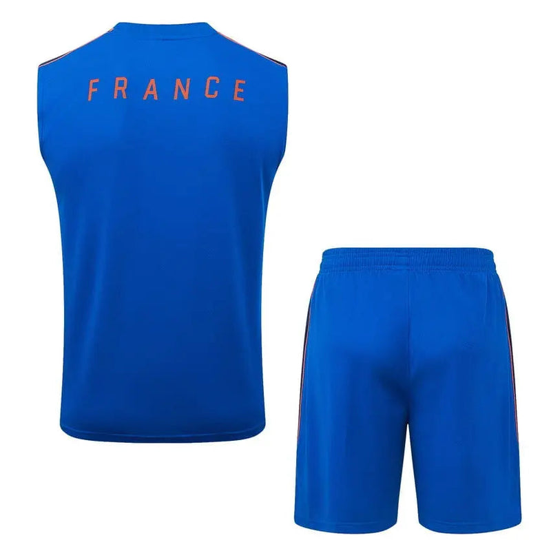 Ensemble Débardeur + Short France Bleu Clair 2026/2027 — visuel 2 sur 4