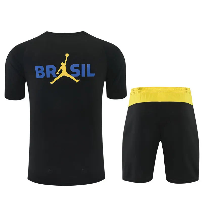 Ensemble Training Brésil Noir Jaune 2026/2027 — visuel 2 sur 3