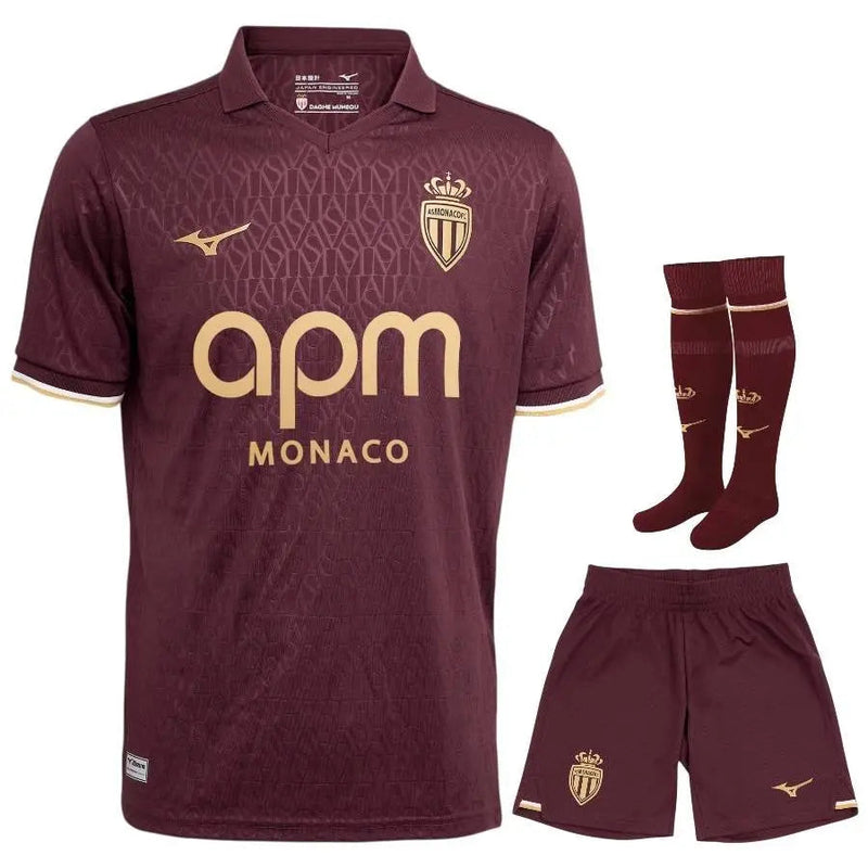 Kits Enfants AS Monaco Extérieur 2026/2027 — visuel 1 sur 4