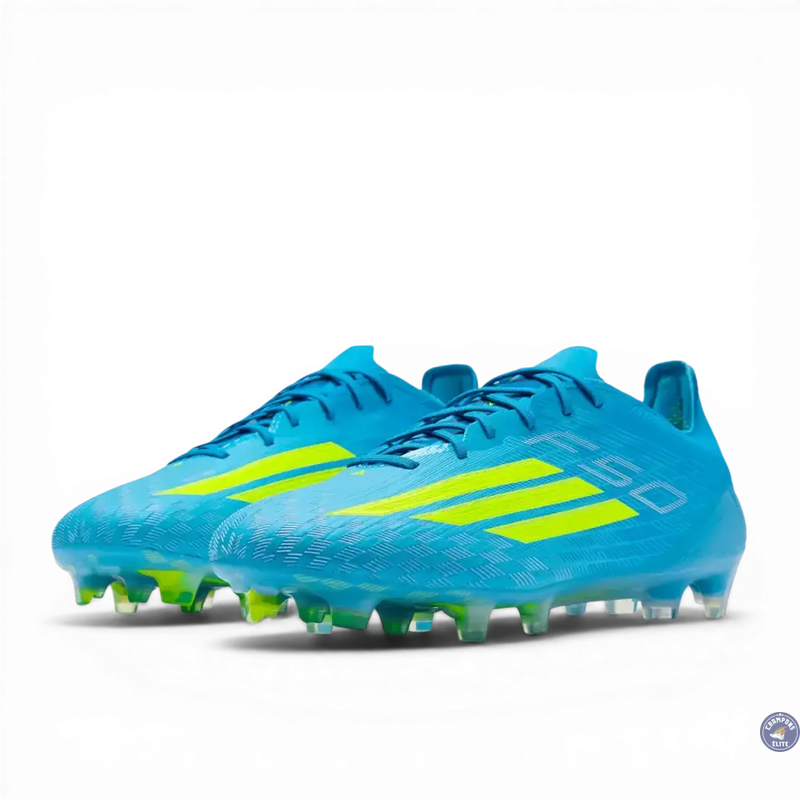 Adidas F50 Elite FG Ice Cold Precision - Bleu/Jaune — visuel 2 sur 4