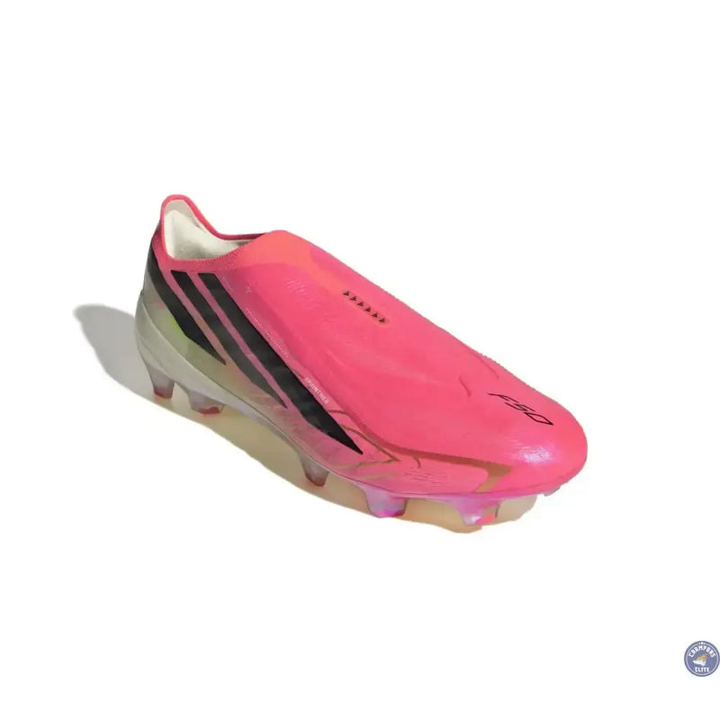 Adidas F50 Hyperfast Elite Laceless FG Road to Glory - Solar Turbo/Noir/Doré — visuel 3 sur 4