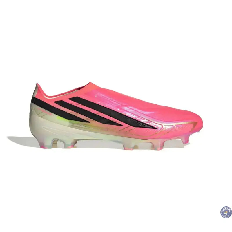 Adidas F50 Hyperfast Elite Laceless FG Road to Glory - Solar Turbo/Noir/Doré — visuel 2 sur 4