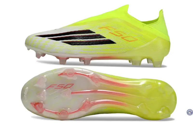 Adidas F50 Laceless Elite FG Born For Goals - Jaune/Noir/Rouge — visuel 3 sur 4