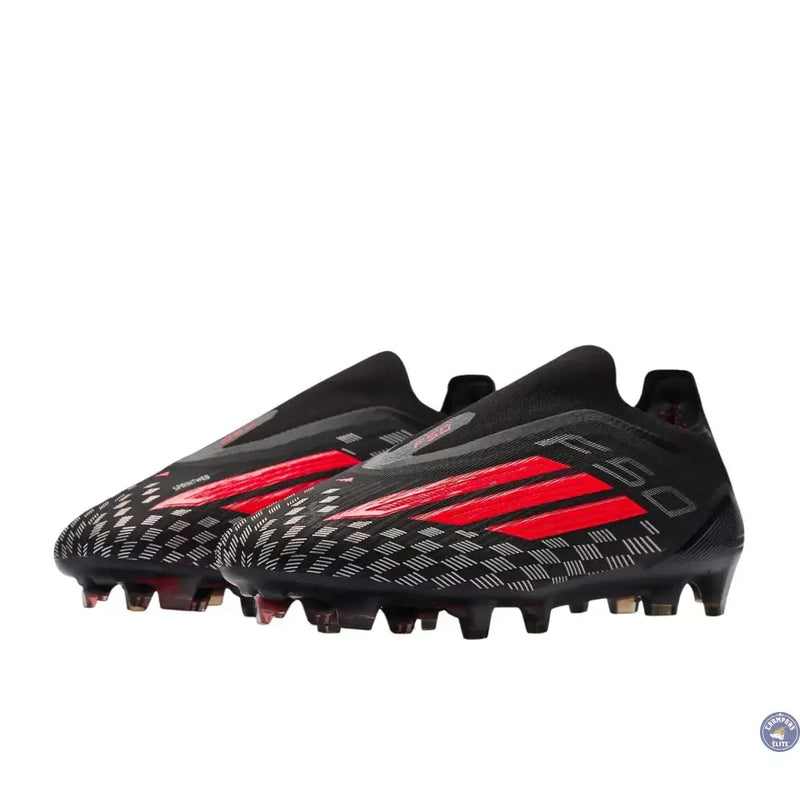 Adidas F50 Laceless Elite FG DNA Pack - Noir/Gris/Rouge — visuel 4 sur 4