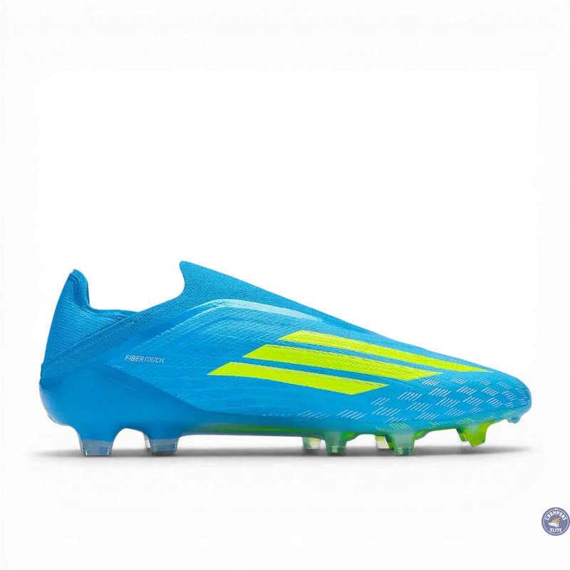 Adidas F50 Laceless Elite FG Ice Cold Precision - Bleu/Jaune — visuel 3 sur 4