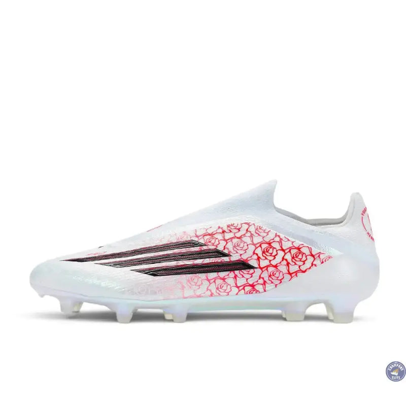 Adidas F50 Laceless Elite FG Lamine Yamal Heartbreaker - Blanc/Rose — visuel 2 sur 4