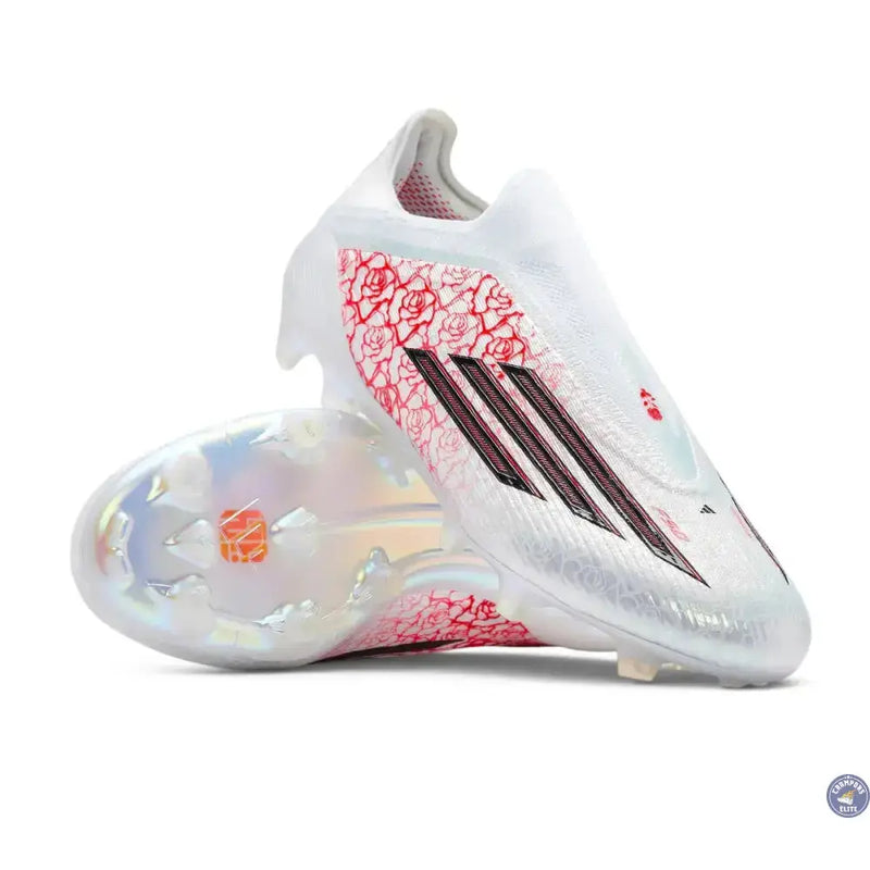 Adidas F50 Laceless Elite FG Lamine Yamal Heartbreaker - Blanc/Rose — visuel 4 sur 4