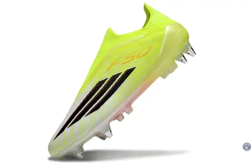 Adidas F50 Laceless Elite SG Born For Goals - Jaune/Noir/Rouge — visuel 4 sur 4