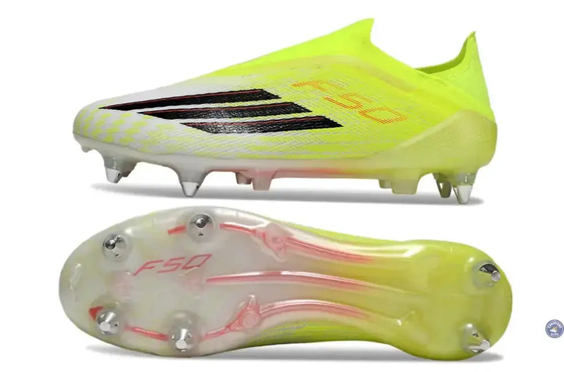 Adidas F50 Laceless Elite SG Born For Goals - Jaune/Noir/Rouge — visuel 2 sur 4