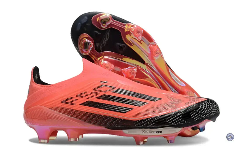 Adidas F50 + Laceless FG Vivid Horizon - Turbo/Aurora Black/Argenté — visuel 1 sur 4