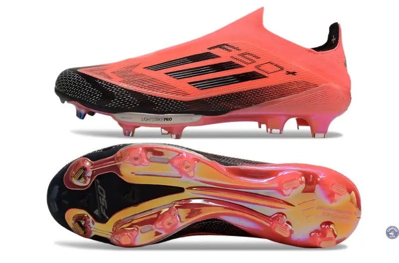 Adidas F50 + Laceless FG Vivid Horizon - Turbo/Aurora Black/Argenté — visuel 2 sur 4