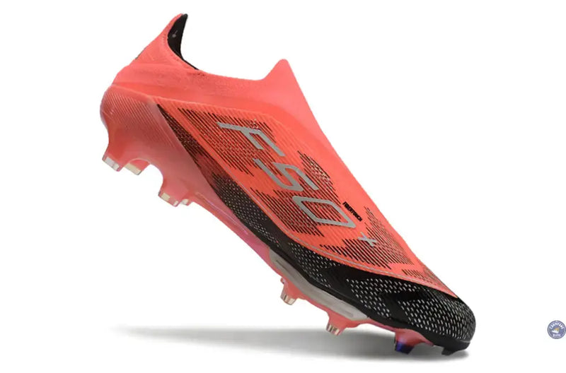 Adidas F50 + Laceless FG Vivid Horizon - Turbo/Aurora Black/Argenté — visuel 4 sur 4