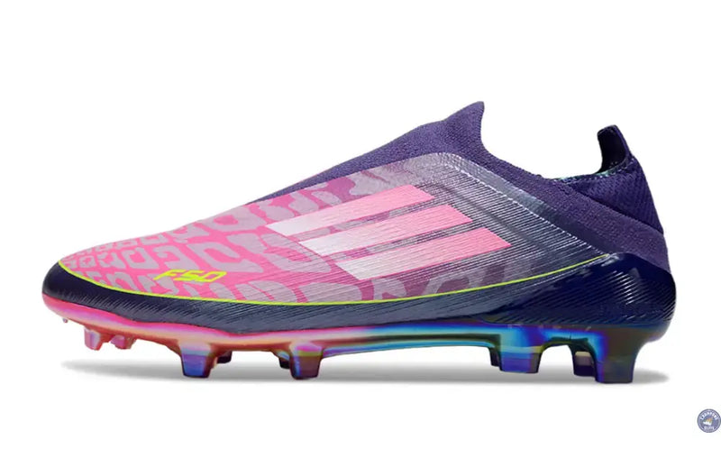 Adidas F50 Laceless Lamine Yamal 2 - Violet/Rose/Jaune Fluo — visuel 4 sur 4