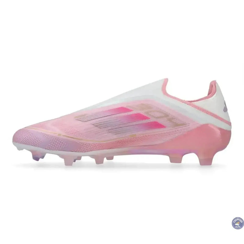 Adidas F50 Lamine Yamal Laceless FG - Rose/Blanc — visuel 3 sur 4