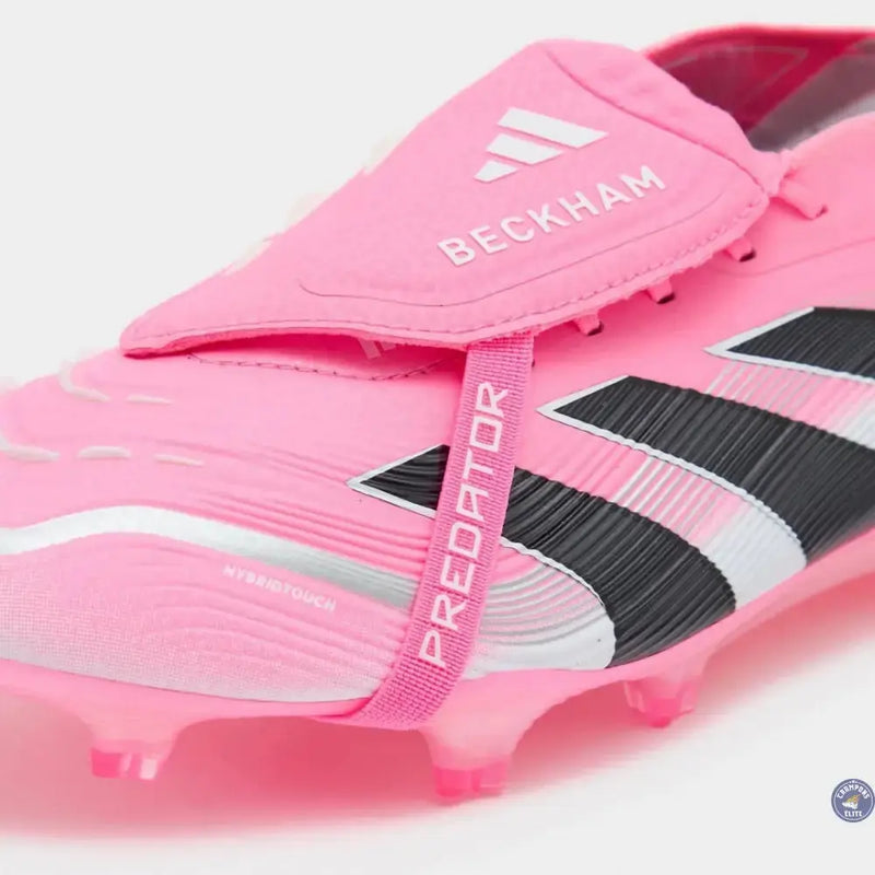 Adidas Predator 25 Elite Fold-over Tongue FG Beckham - Rose/Bleu/Noir/Argent — visuel 3 sur 4