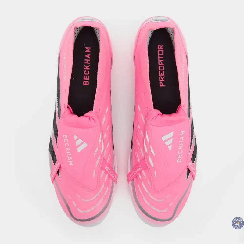 Adidas Predator 25 Elite Fold-over Tongue FG Beckham - Rose/Bleu/Noir/Argent — visuel 4 sur 4