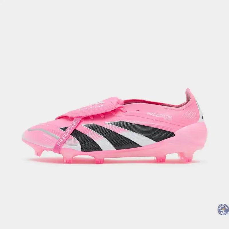 Adidas Predator 25 Elite Fold-over Tongue FG Beckham - Rose/Bleu/Noir/Argent — visuel 2 sur 4