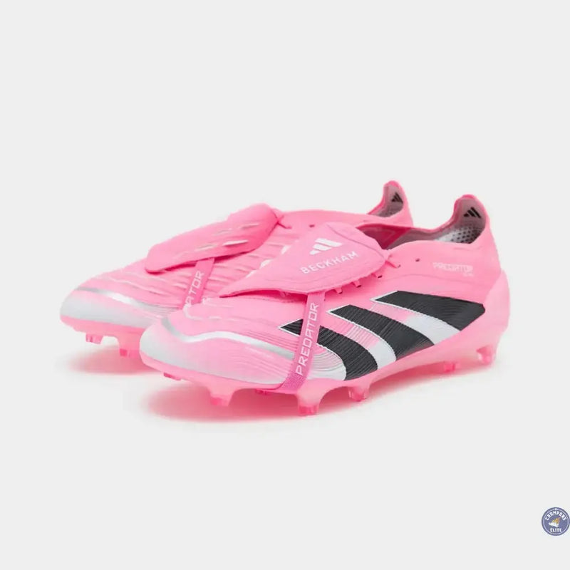Adidas Predator 25 Elite Fold-over Tongue FG Beckham - Rose/Bleu/Noir/Argent — visuel 1 sur 4