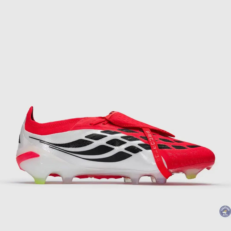 Adidas Predator 26 Elite Fold-over Tongue FG Born For Goals - Rouge/Noir/Blanc — visuel 3 sur 4