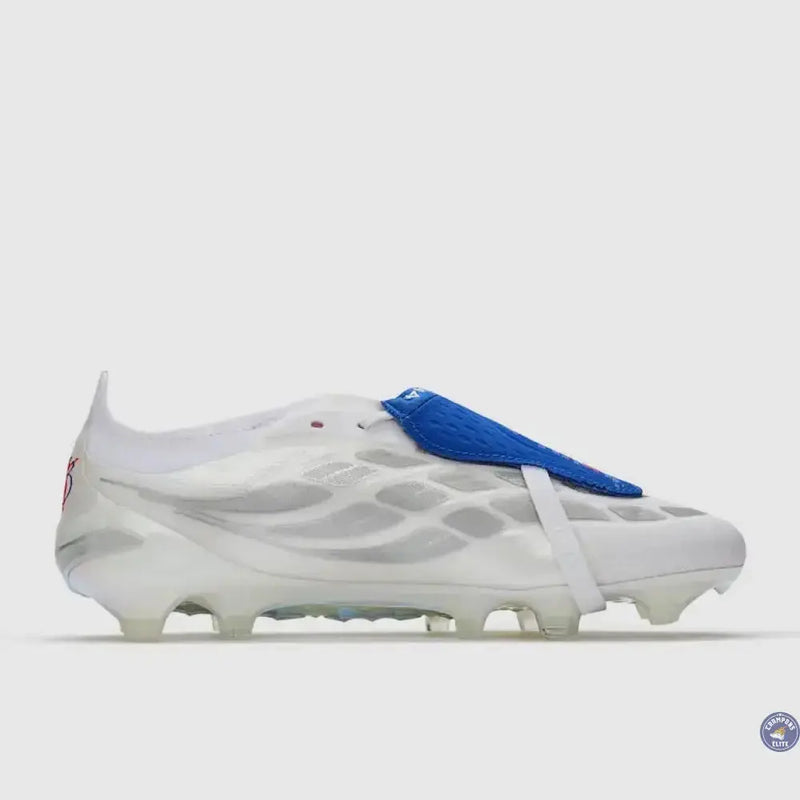 Adidas Predator 26 Elite Fold-over Tongue FG Jude Bellingham - Blanc/Bleu/Rouge — visuel 3 sur 4