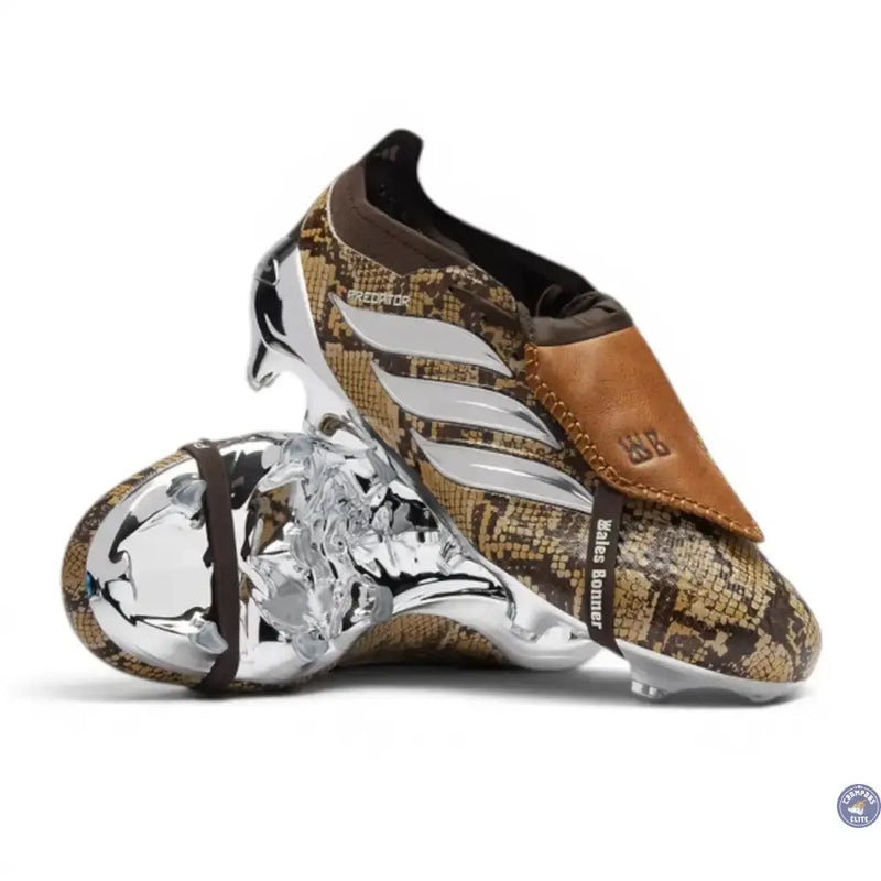 Adidas Predator 26 Elite Fold-over Tongue FG Wales Bonner - Marron/Argenté ÉDITION LIMITÉE — visuel 1 sur 4