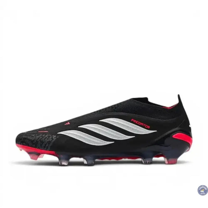 Adidas Predator 26 Elite Laceless FG Immortal DNA - Noir/Blanc/Lucid Red — visuel 2 sur 4