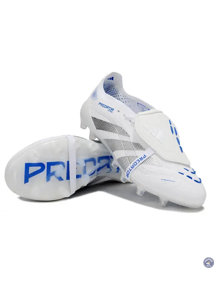 Adidas Predator Elite Fold-over Tongue AG Polar Victory - Blanc/Argenté/Bleu — visuel 2 sur 4