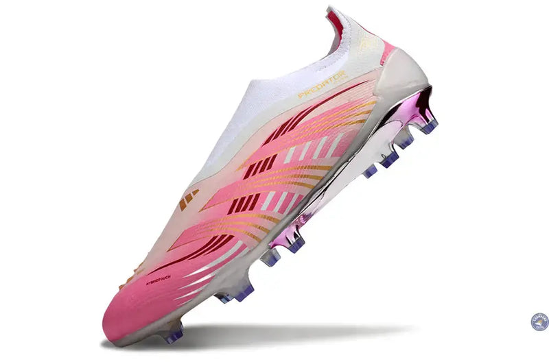 Adidas Predator Elite Laceless FG - Rose/Blanc/Or — visuel 4 sur 4