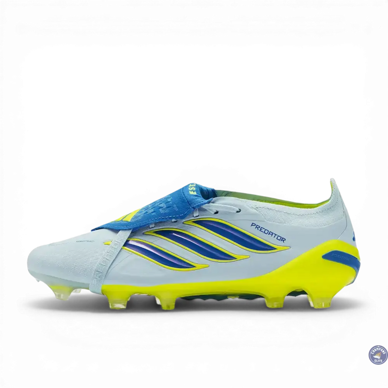 Adidas Predator Tongue Elite FG Ice Cold Precision - Gris/Bleu/Jaune — visuel 4 sur 4