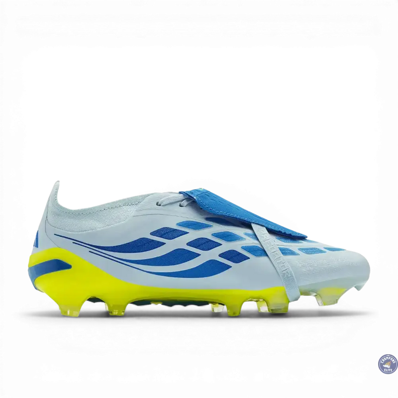 Adidas Predator Tongue Elite FG Ice Cold Precision - Gris/Bleu/Jaune — visuel 3 sur 4
