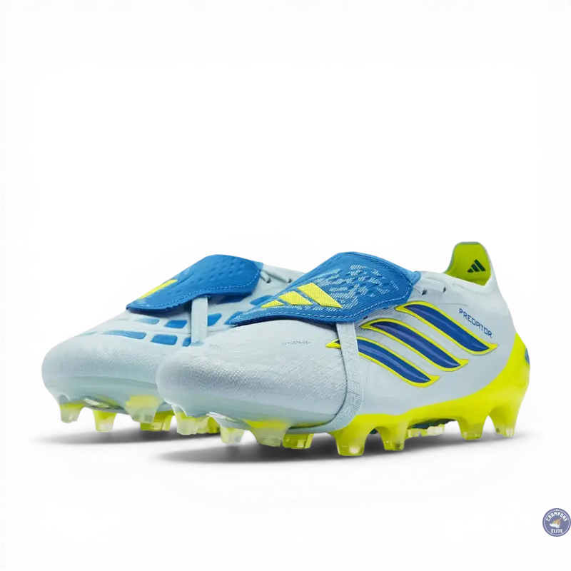 Adidas Predator Tongue Elite FG Ice Cold Precision - Gris/Bleu/Jaune — visuel 2 sur 4