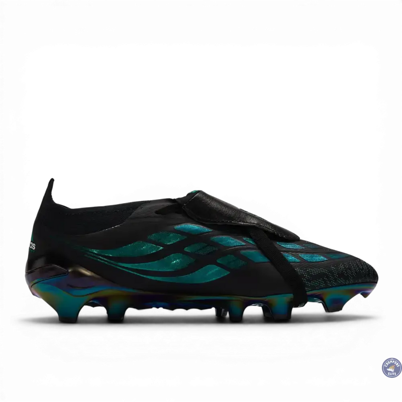 Adidas Predator Tongue FG - Noir/Vert Equipment — visuel 3 sur 4