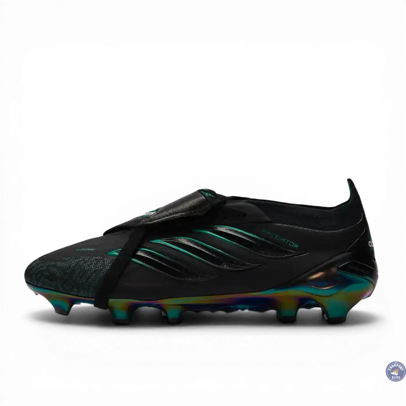 Adidas Predator Tongue FG - Noir/Vert Equipment — visuel 4 sur 4