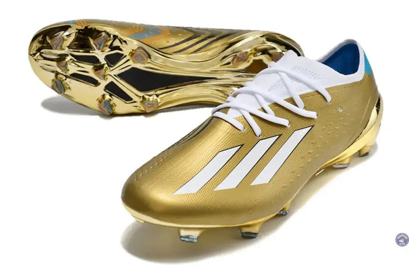 ADIDAS X SPEEDPORTAL MESSI .1 FG LEYENDA - DORÉ/BLANC/BLEU — visuel 2 sur 4