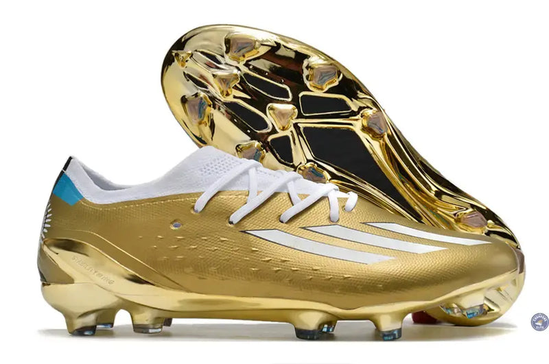 ADIDAS X SPEEDPORTAL MESSI .1 FG LEYENDA - DORÉ/BLANC/BLEU — visuel 1 sur 4