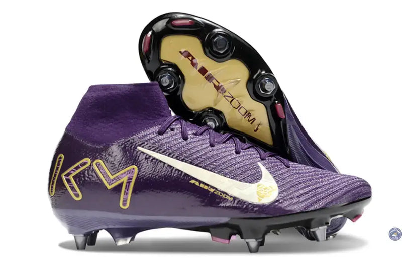 Air Zoom Mercurial Superfly 10 SG Mbappé Personal Edition - Violet/Blanc — visuel 1 sur 4