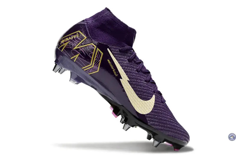 Air Zoom Mercurial Superfly 10 SG Mbappé Personal Edition - Violet/Blanc — visuel 3 sur 4