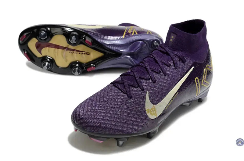 Air Zoom Mercurial Superfly 10 SG Mbappé Personal Edition - Violet/Blanc — visuel 2 sur 4