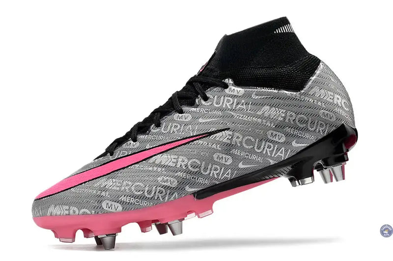 Air Zoom Mercurial Superfly 9 SG 25 - Argenté/Rose/Noir — visuel 4 sur 4